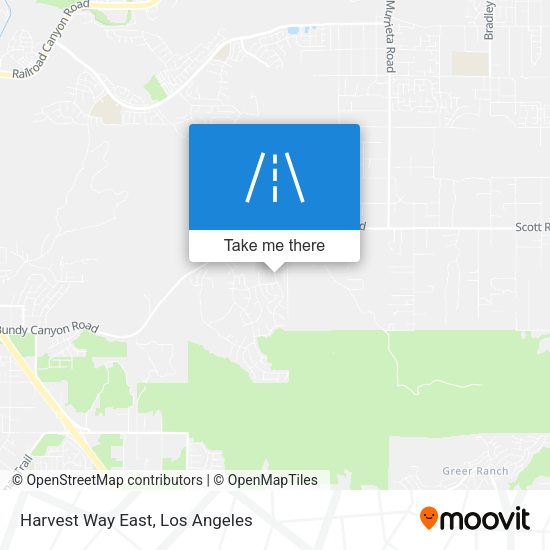 Harvest Way East map