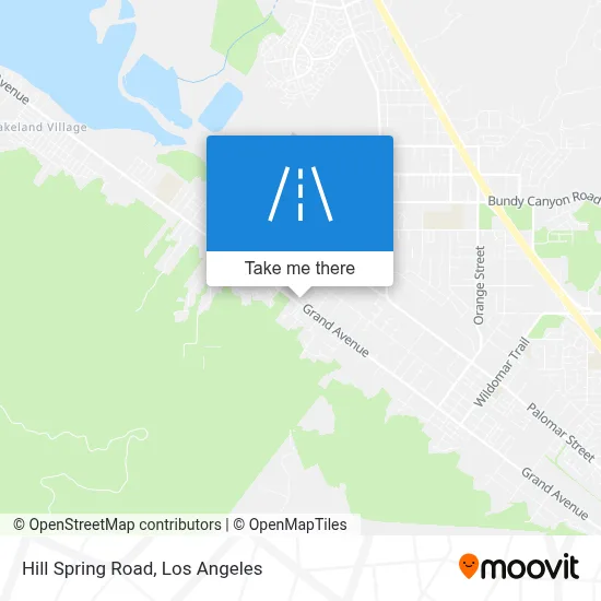 Hill Spring Road map