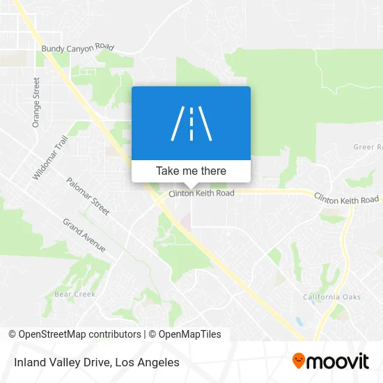Inland Valley Drive map