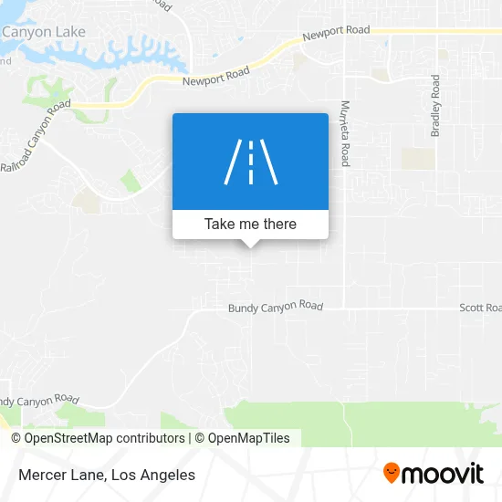 Mercer Lane map