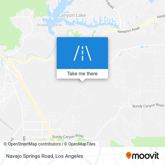 Mapa de Navajo Springs Road