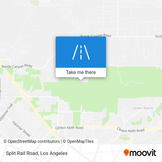 Mapa de Split Rail Road