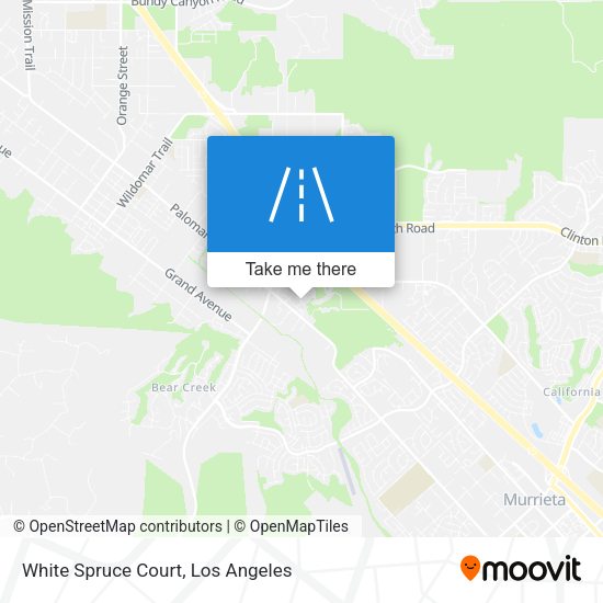 White Spruce Court map