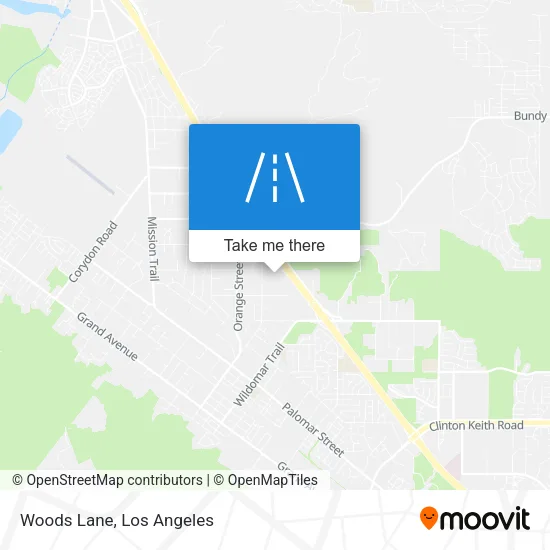 Mapa de Woods Lane