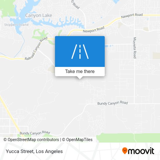 Yucca Street map