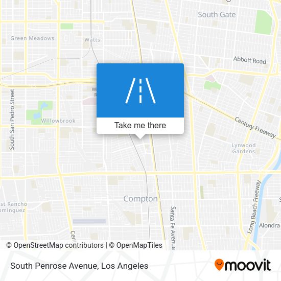 South Penrose Avenue map