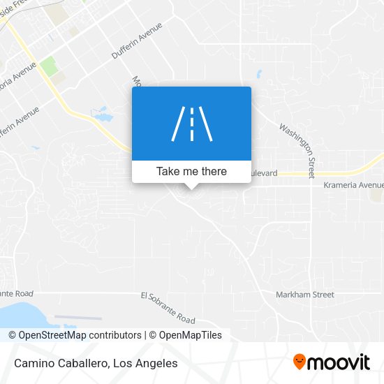 Camino Caballero map