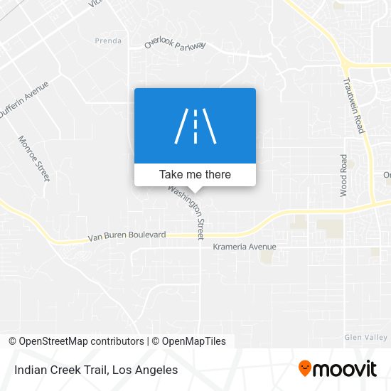 Indian Creek Trail map