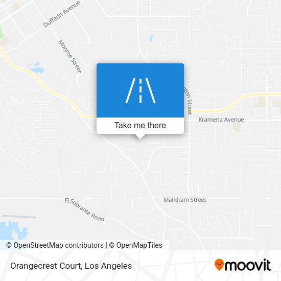 Orangecrest Court map