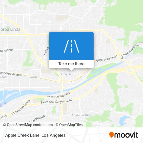 Apple Creek Lane map