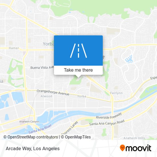 Mapa de Arcade Way