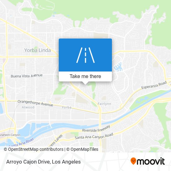 Mapa de Arroyo Cajon Drive