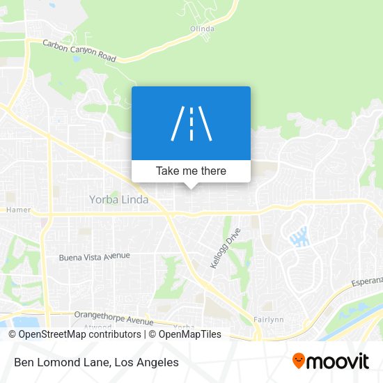 Mapa de Ben Lomond Lane