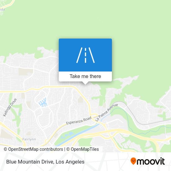 Blue Mountain Drive map