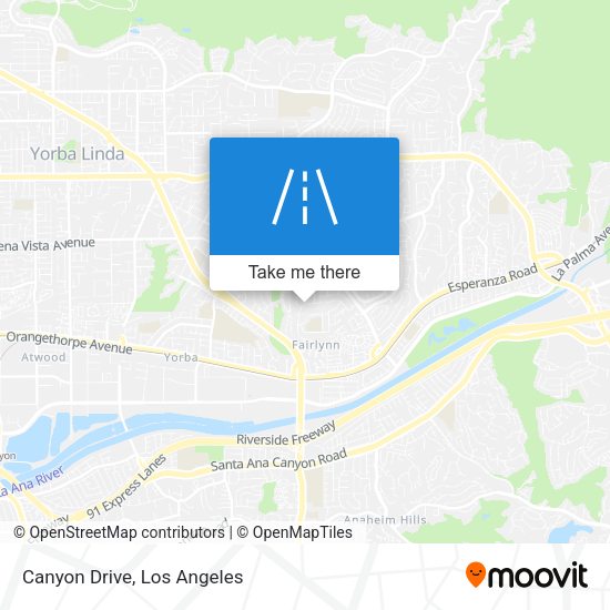 Mapa de Canyon Drive