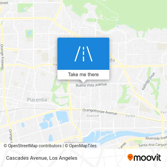 Cascades Avenue map