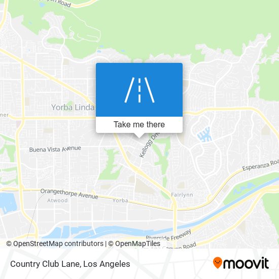 Country Club Lane map