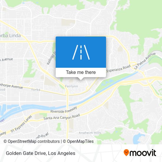 Golden Gate Drive map