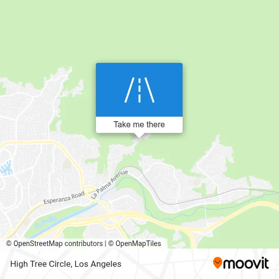 High Tree Circle map