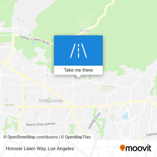 Hoosier Lawn Way map