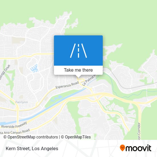 Kern Street map