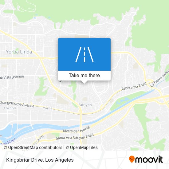 Kingsbriar Drive map