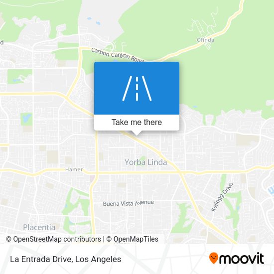 La Entrada Drive map