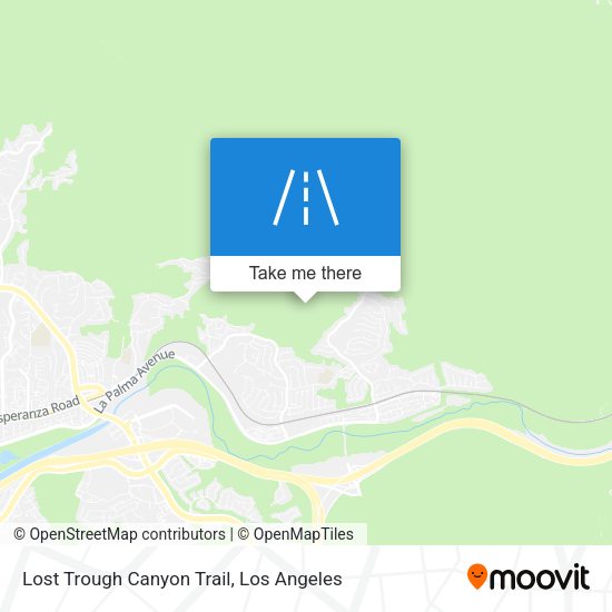 Mapa de Lost Trough Canyon Trail