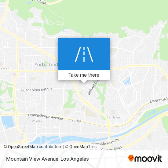 Mountain View Avenue map