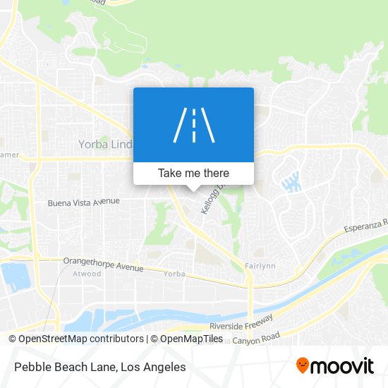Pebble Beach Lane map
