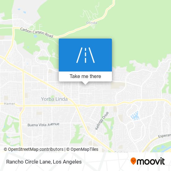 Rancho Circle Lane map