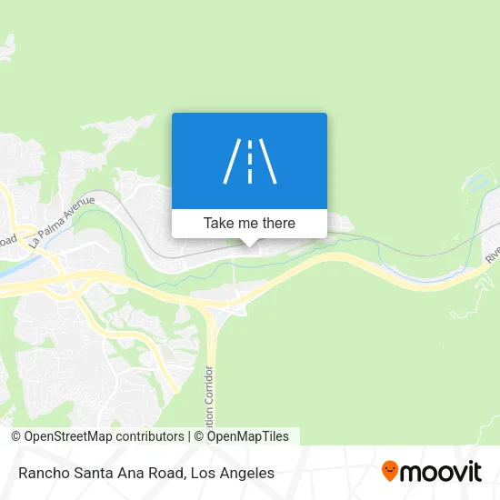 Rancho Santa Ana Road map
