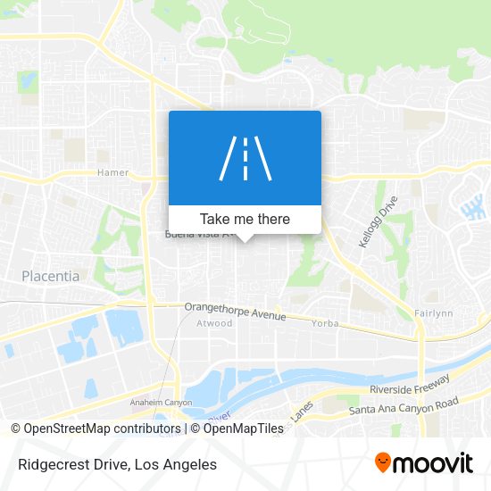 Ridgecrest Drive map