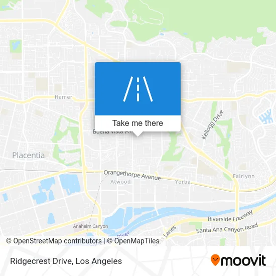 Ridgecrest Drive map