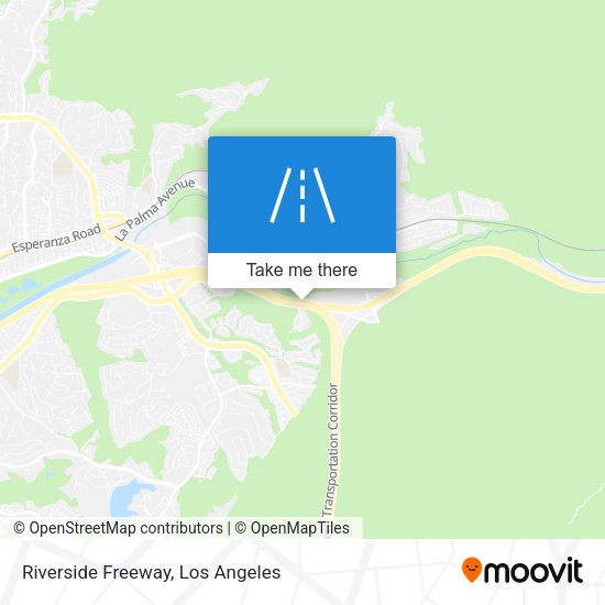 Riverside Freeway map