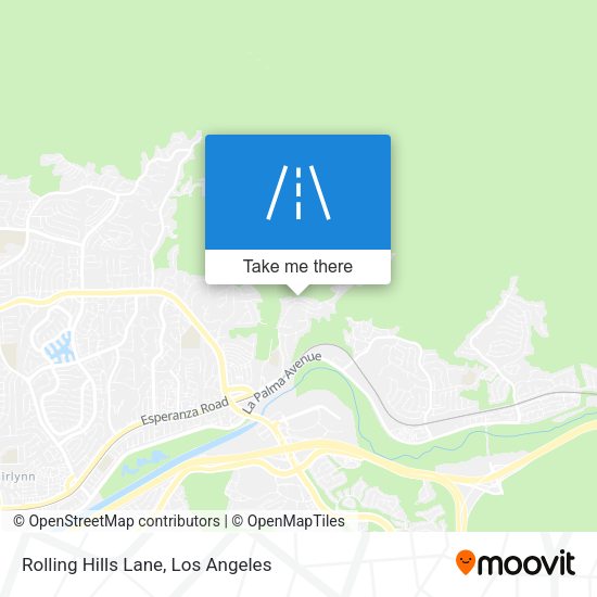 Rolling Hills Lane map