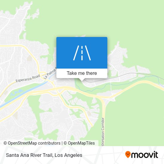 Santa Ana River Trail map
