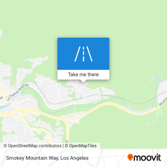 Smokey Mountain Way map