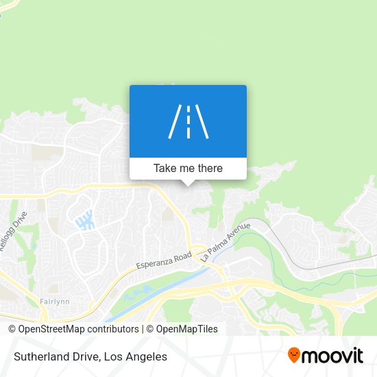 Mapa de Sutherland Drive