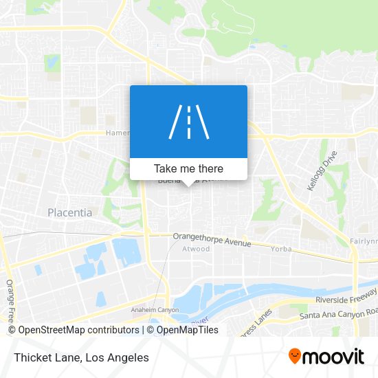 Thicket Lane map