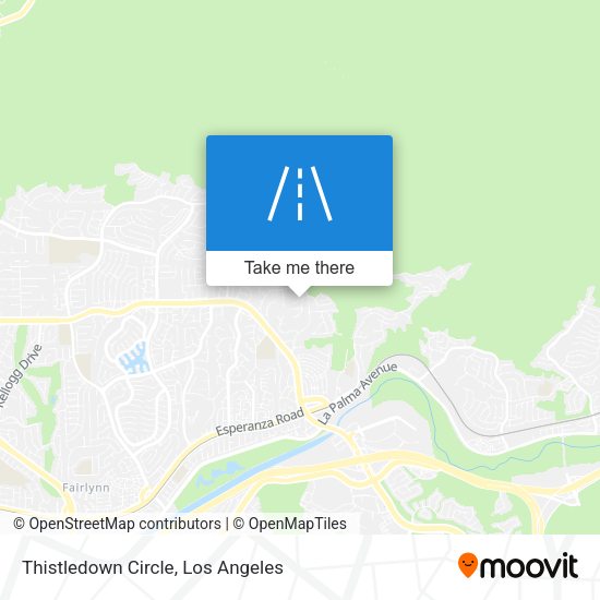 Thistledown Circle map