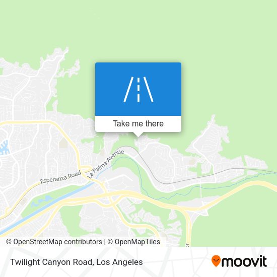 Twilight Canyon Road map