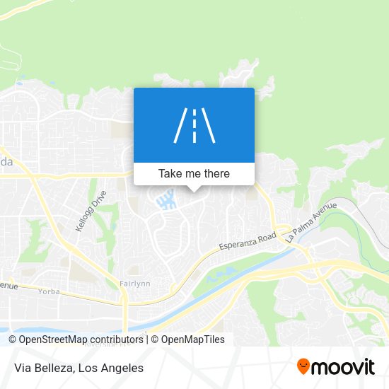 Via Belleza map