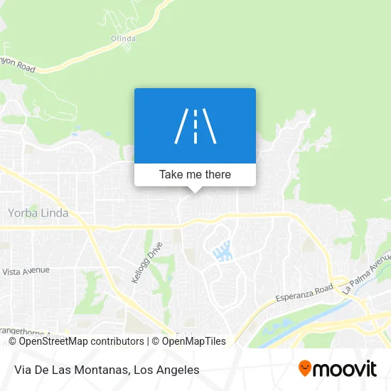 Via De Las Montanas map