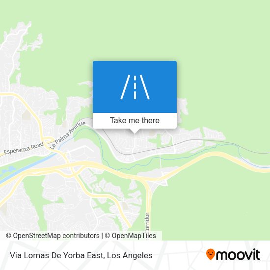 Mapa de Via Lomas De Yorba East