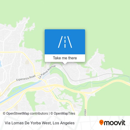 Mapa de Via Lomas De Yorba West