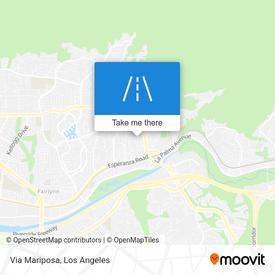 Mapa de Via Mariposa