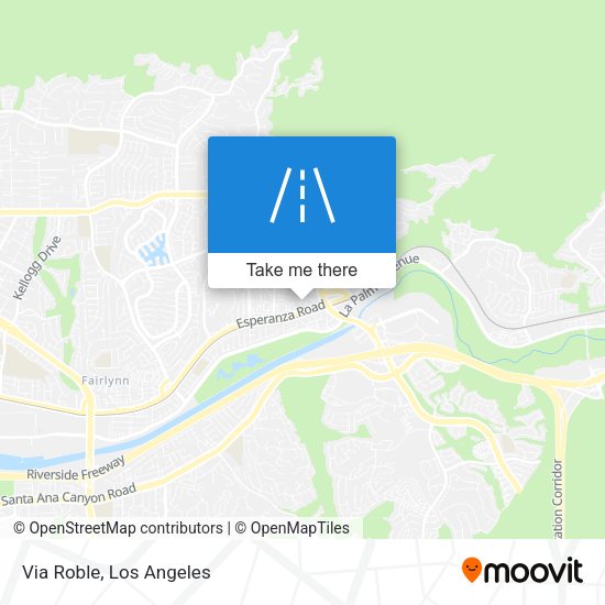 Mapa de Via Roble