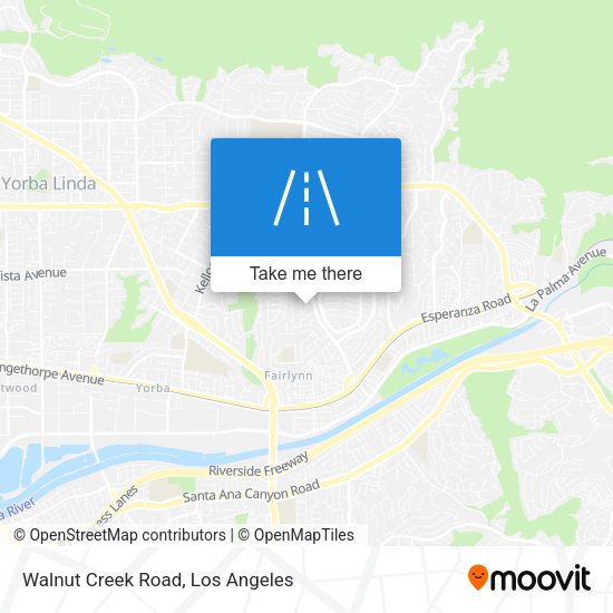 Walnut Creek Road map