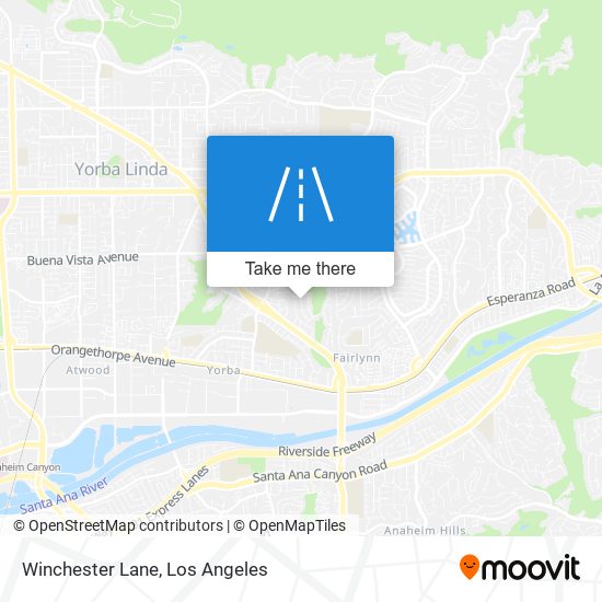 Winchester Lane map